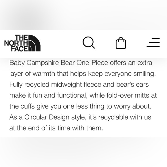 🆕THE NORTH FACE Fleece One piece👶🏻 - Picture 4 of 6